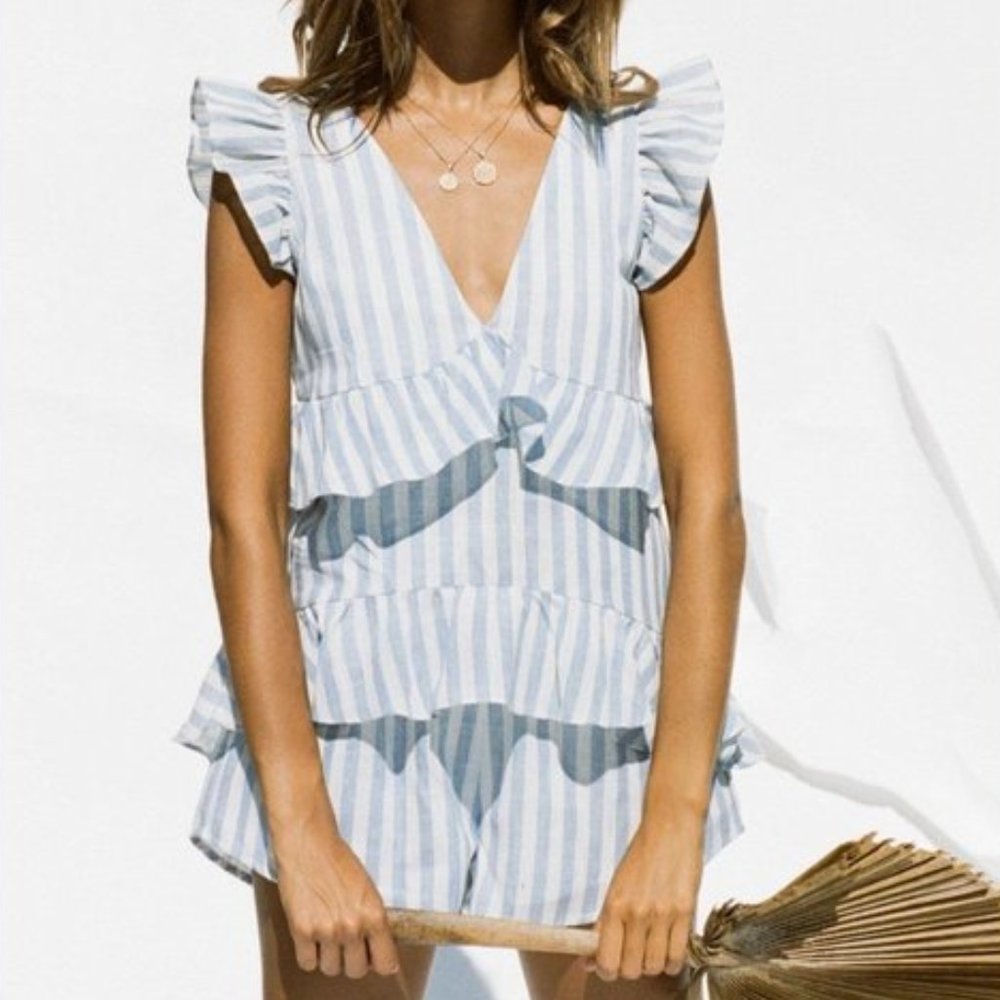 SABO Skirt Nola Stripe Romper Playsuit